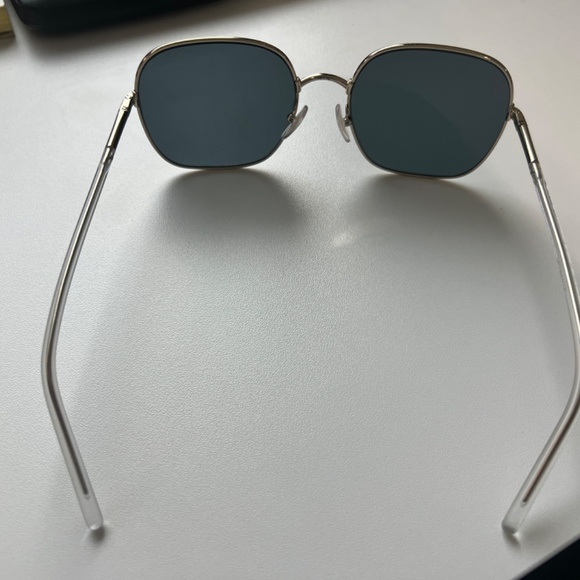 Prada Gold Frame Sunglasses with Dark Gray Lenses main image 6